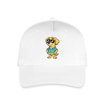 Sonnenhund Hawaii Shirt Geburtstag Kinder - Kinder Bio Basecap - Weiß - Vorne