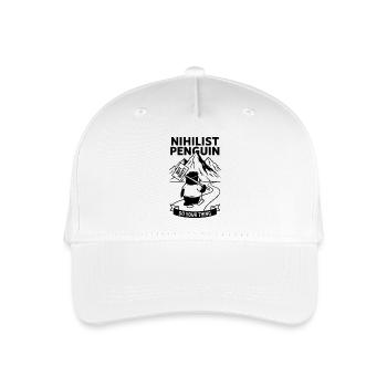 Nihilist Penguin – Aber warum Meme - Kinder Bio Basecap - Weiß - Vorne
