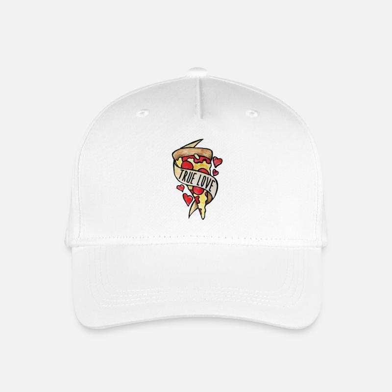 Pizza Slice True Love - Organic Kids’ Baseball Cap - white