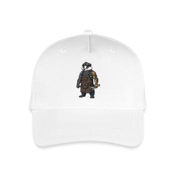 Blaireau Mécanicien Steampunk Bras Bionique - Casquette de baseball bio Enfant - blanc - Devant