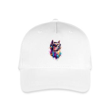 Llama Pop Art - Organic Kids’ Baseball Cap - white - Front
