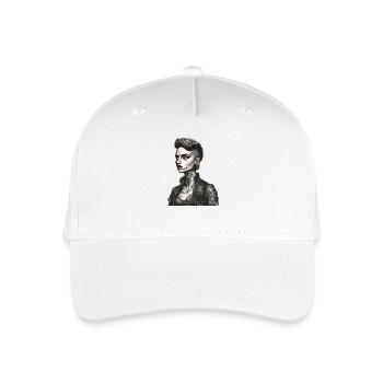 Feminist kurze Haare Tattoo Piercing - Kinder Bio Basecap - Weiß - Vorne