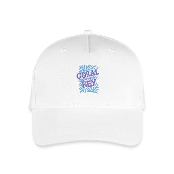 Coral Key, Südflorida - Kinder Bio Basecap - Weiß - Vorne