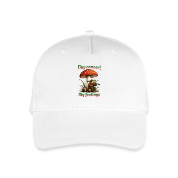 Concert in Nature – Tiny Concert Big Feelings - Organic Kids’ Baseball Cap - white - Front