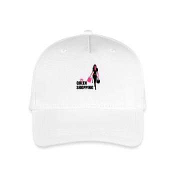 Queen Shopping Crown - Kinder Bio Basecap - Weiß - Vorne