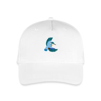 Eisvogel - Kinder Bio Basecap - Weiß - Vorne