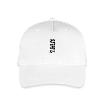 angeln - Kinder Bio Basecap - Weiß - Vorne