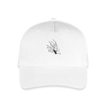 chinese dragon tribal - Kinder Bio Basecap - Weiß - Vorne