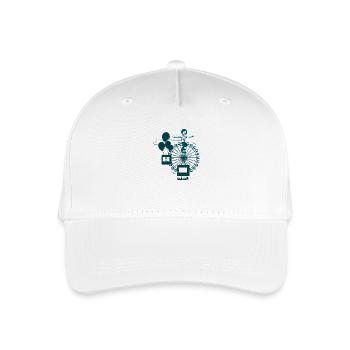 grande roue - Casquette de baseball bio Enfant - blanc - Devant
