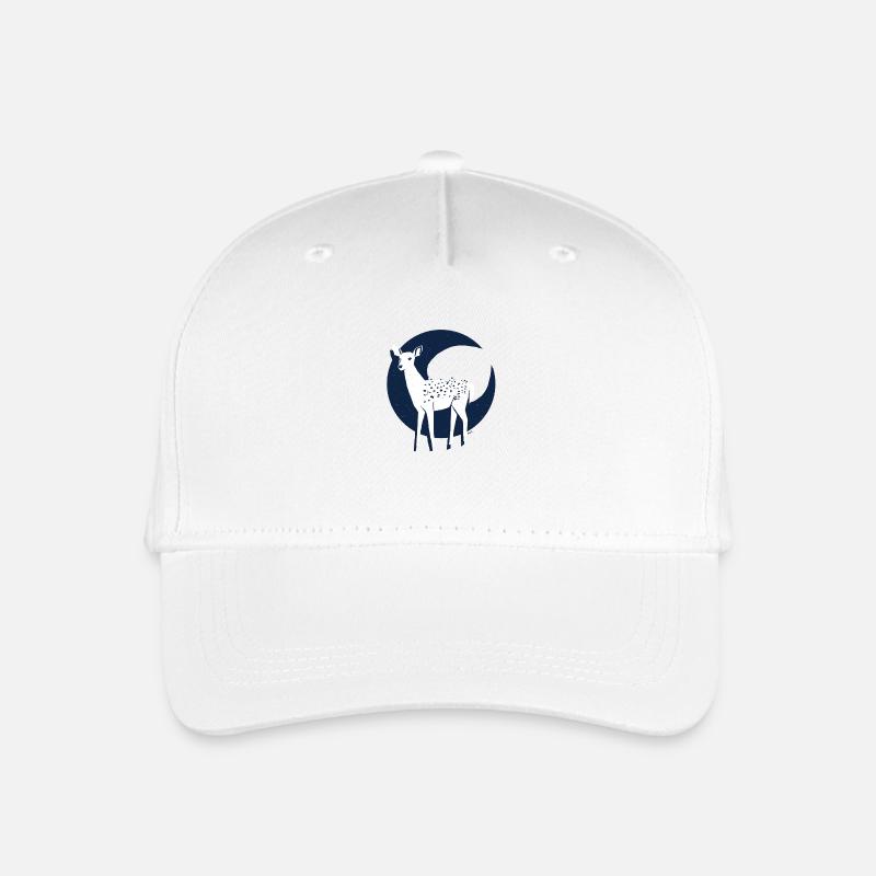 BuJa deer2 - Kinder Bio Basecap - Weiß