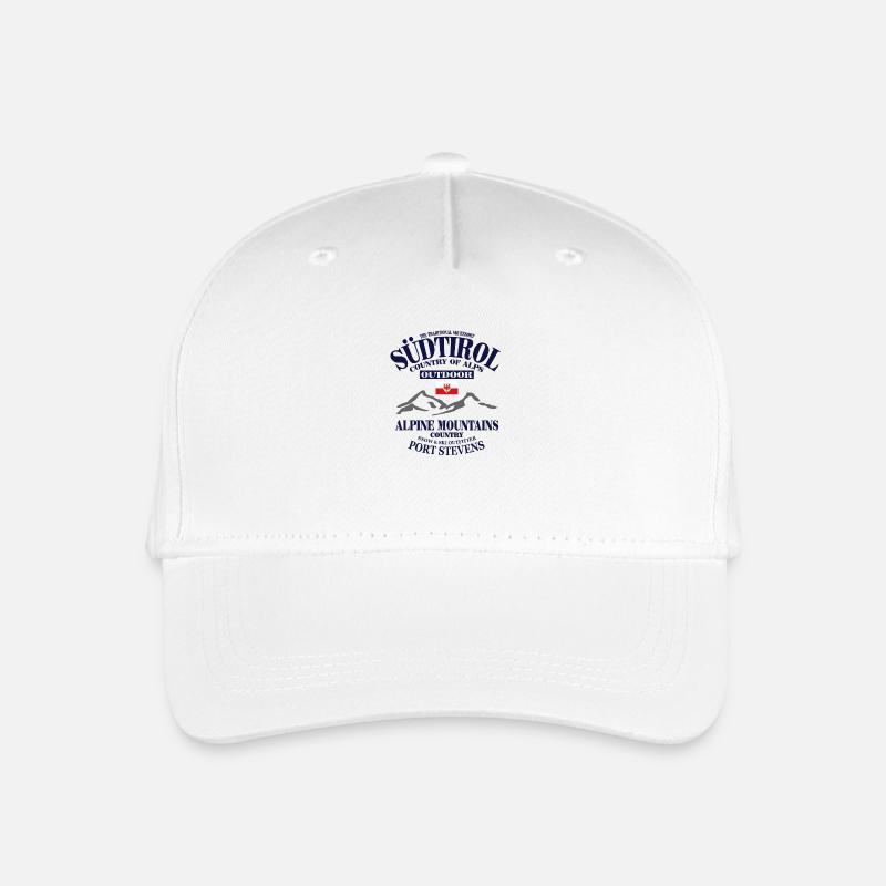 Südtirol - Mountains & Flag - Kinder Bio Basecap - Weiß