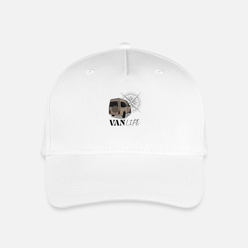 Vanlife beige - Kinder Bio Basecap - Weiß