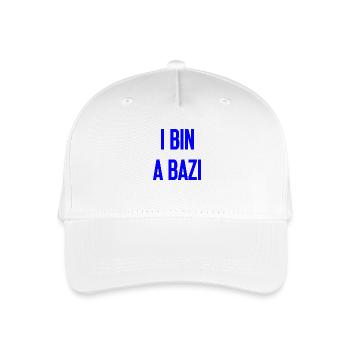 I bin a Bazi – Bayerischer Spruch mit Humor - Kinder Bio Basecap - Weiß - Vorne