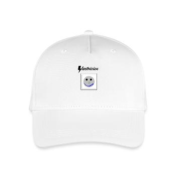 Electricien prise - Casquette de baseball bio Enfant - blanc - Devant