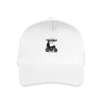 Modern Classic // Custom // Motorcycle - Organic Kids’ Baseball Cap - white - Front