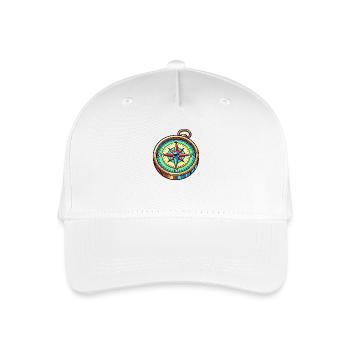 compass - Organic Kids’ Baseball Cap - white - Front