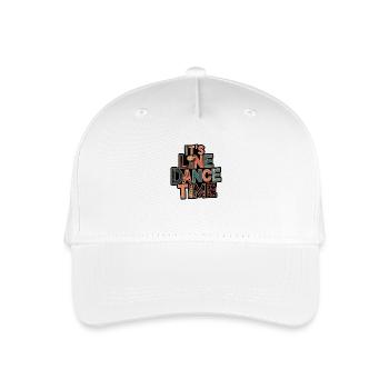 Danse en ligne Time Line Dancing ma passion - Casquette de baseball bio Enfant - blanc - Devant