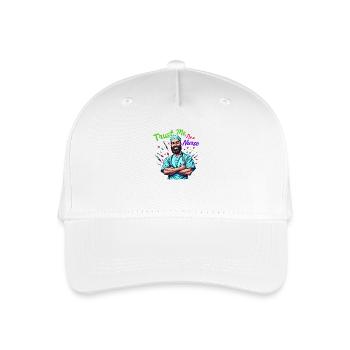 Male Nurse Hero - Organic Kids’ Baseball Cap - white - Front