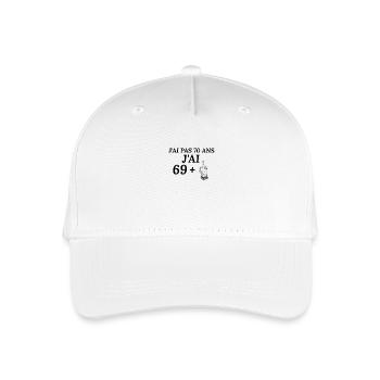 70th birthday – it's my birthday - Organic Kids’ Baseball Cap - white - Front