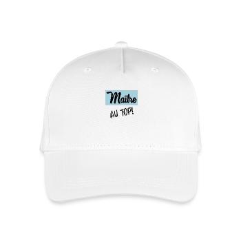 MASTER. THANK YOU. THANK YOU, MASTER. MASTER. MASTER GIFT - Organic Kids’ Baseball Cap - white - Front