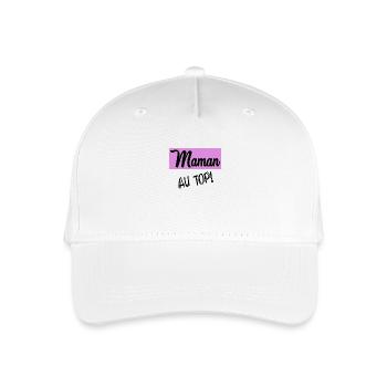MOM - Organic Kids’ Baseball Cap - white - Front