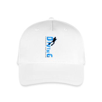 Diving - protects the reefs - Kinder Bio Basecap - Weiß - Vorne