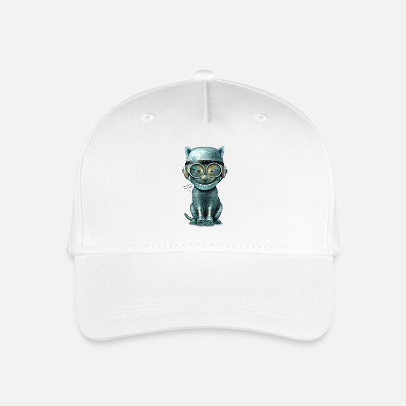 I'M STEEL CURIOUS - Kinder Bio Basecap - Weiß