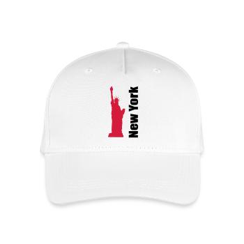 New York - Kinder Bio Basecap - Weiß - Vorne