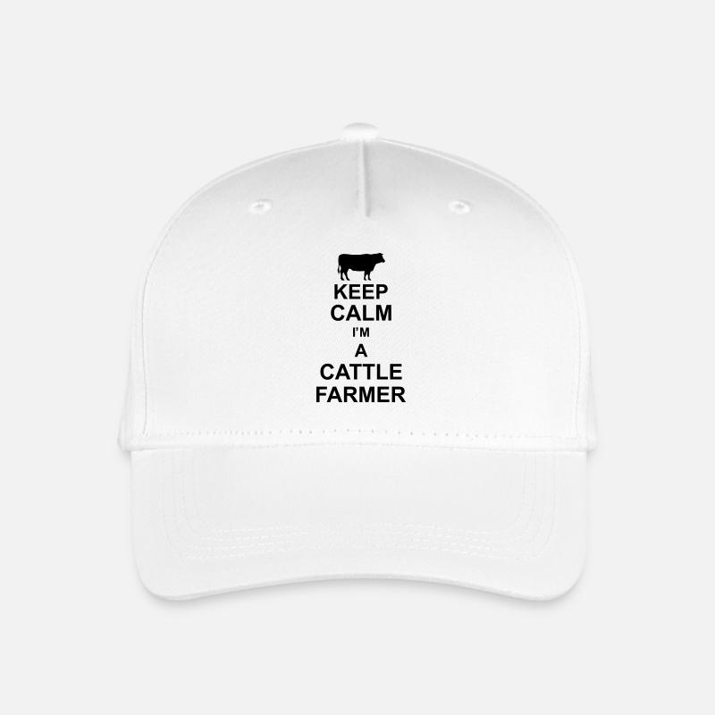 keep calm im a cattle farmer kg10 - Casquette de baseball bio Enfant - blanc
