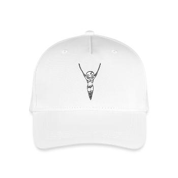 Collier Pendentif Femme Connecté - Casquette de baseball bio Enfant - blanc - Devant