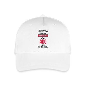 Teenager / Jugendliche / Jugendlicher / Kind - Kinder Bio Basecap - Weiß - Vorne