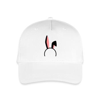 Oreilles de lapin bicolores - Casquette de baseball bio Enfant - blanc - Devant