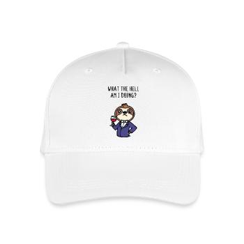 Mammal Animal Statement Relax Sloth Chill - Organic Kids’ Baseball Cap - white - Front