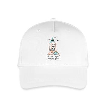 Leuchtturm Insel Neuwerk, Deutsche Nordsee - Kinder Bio Basecap - Weiß - Vorne