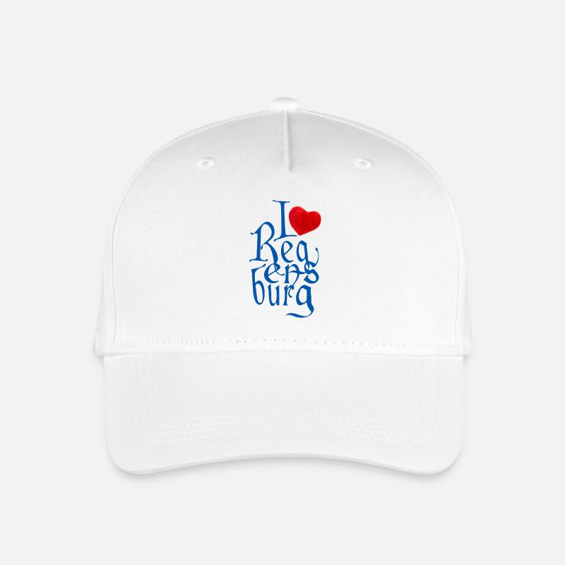 I love Regensburg ! - Kinder Bio Basecap - Weiß