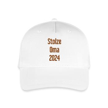 Proud Mamia 2024 – Parfait pour les nouvelles mamies - Casquette de baseball bio Enfant - blanc - Devant