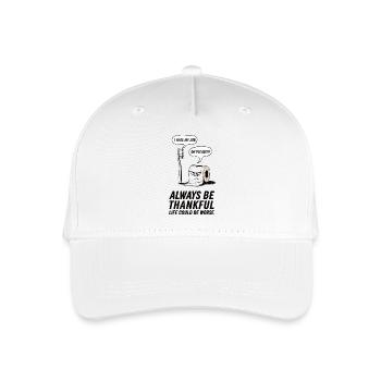 Brosse à dents drôle Papier toilette chemise - Casquette de baseball bio Enfant - blanc - Devant
