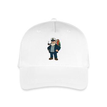 seemann comic - Kinder Bio Basecap - Weiß - Vorne