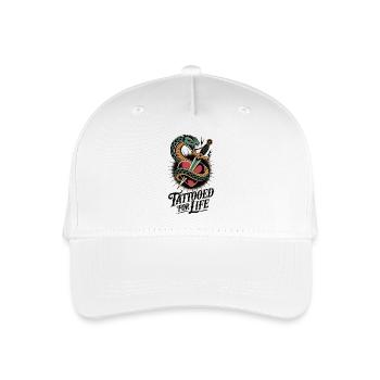 Tattoo and Pride - Tattooed Forever - Organic Kids’ Baseball Cap - white - Front