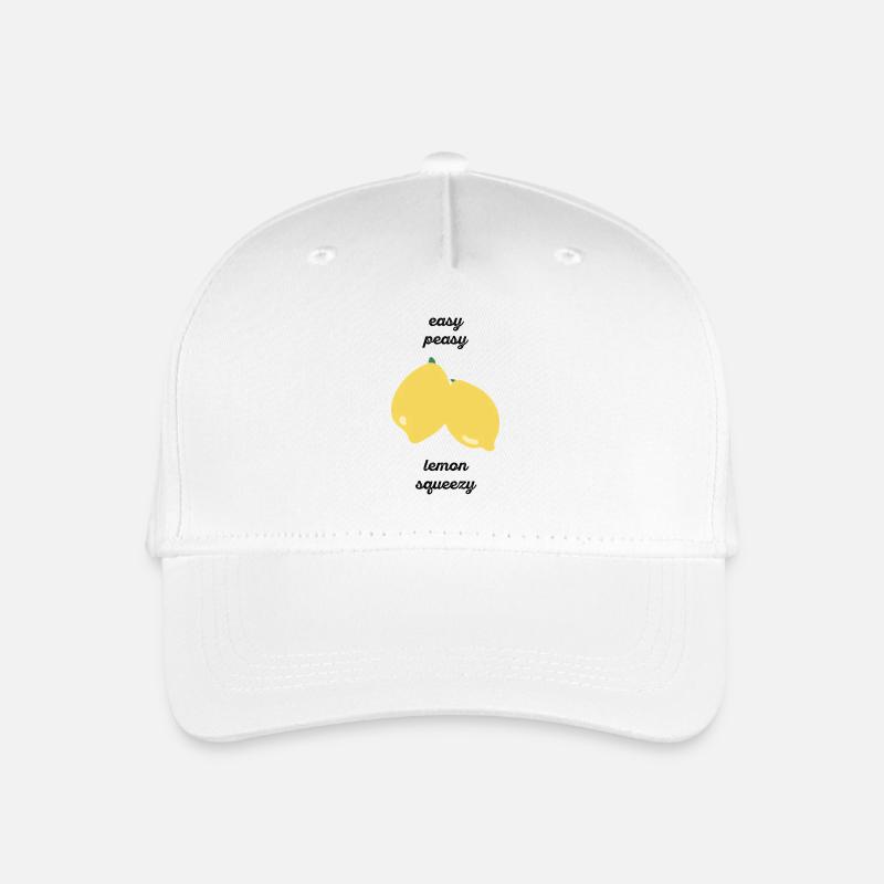 Easy Peasy Lemon Squeezy - Geschenkidee - Geschenk - Kinder Bio Basecap - Weiß