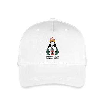 Lustige Sankta Lucia – Bringerin des Kaffee-Sarkasmus - Kinder Bio Basecap - Weiß - Vorne
