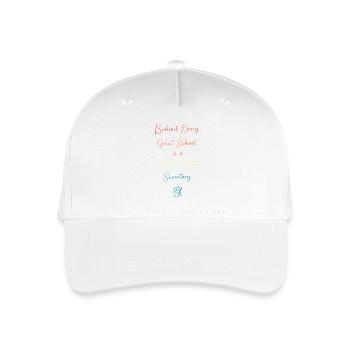 Schulsekretärin Sekretärin Schule - Kinder Bio Basecap - Weiß - Vorne