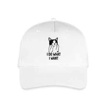drôle de chat - I do what i want - Casquette de baseball bio Enfant - blanc - Devant