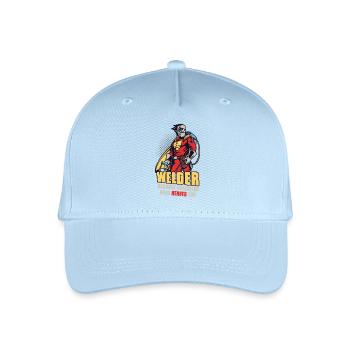 Schweißer Spruch Geschenke Für Metallbauer  - Kinder Bio Basecap - Hellblau - Vorne