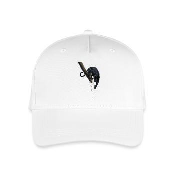 Night panther on the branch - Organic Kids’ Baseball Cap - white - Front