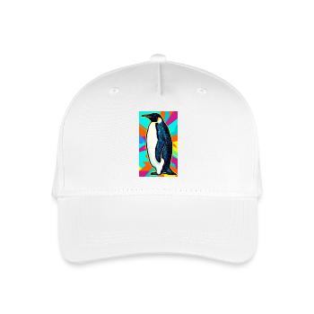 penguin - Organic Kids’ Baseball Cap - white - Front