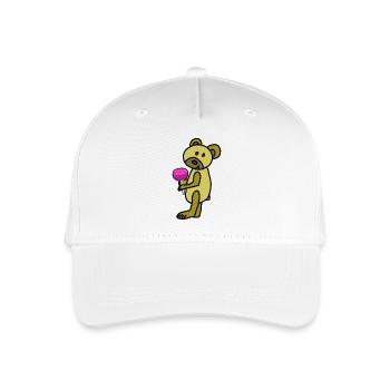 Toutou Ours Sucette Enfants Bébé - Casquette de baseball bio Enfant - blanc - Devant