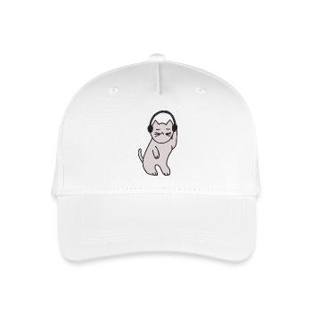 Reine disco chatte - Casquette de baseball bio Enfant - blanc - Devant