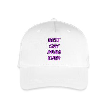 Best Gay Mum Ever - Organic Kids’ Baseball Cap - white - Front
