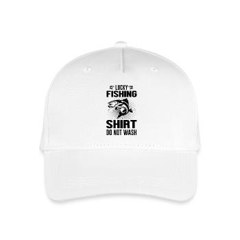 Lucky_fishing - Organic Kids’ Baseball Cap - white - Front